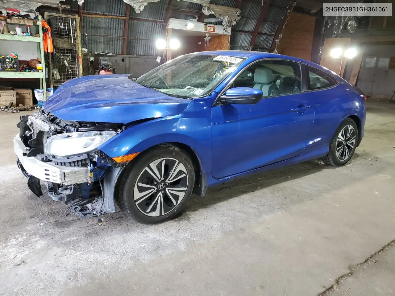 2016 Honda Civic Ex VIN: 2HGFC3B31GH361061 Lot: 56869105