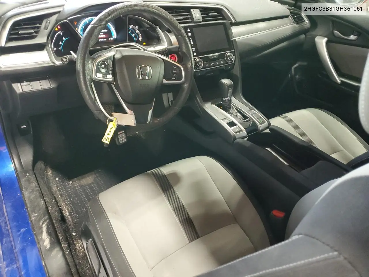 2016 Honda Civic Ex VIN: 2HGFC3B31GH361061 Lot: 56869105