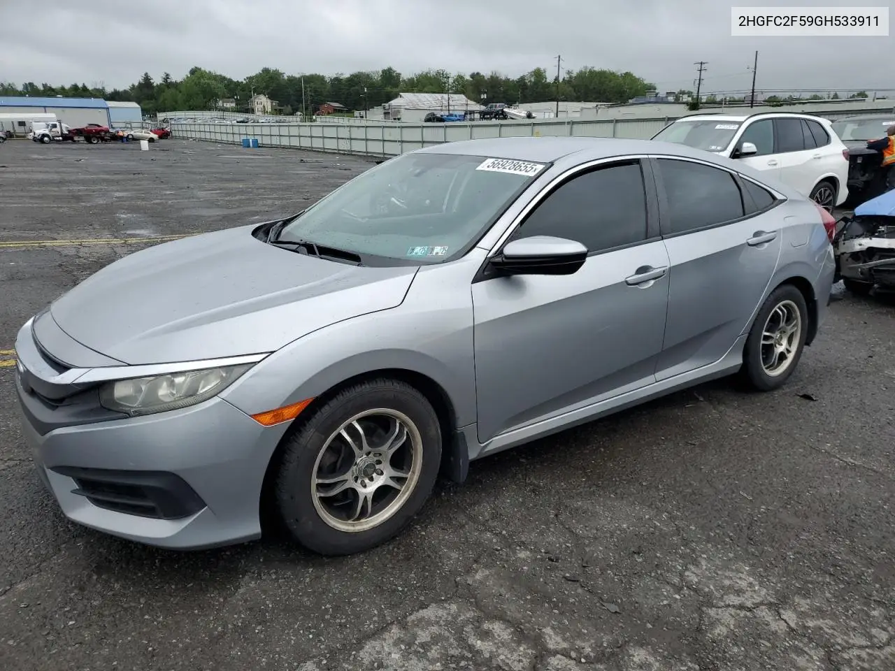 2016 Honda Civic Lx VIN: 2HGFC2F59GH533911 Lot: 56928655