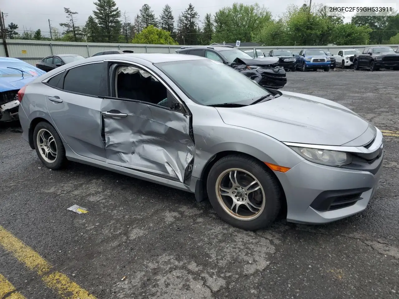 2016 Honda Civic Lx VIN: 2HGFC2F59GH533911 Lot: 56928655