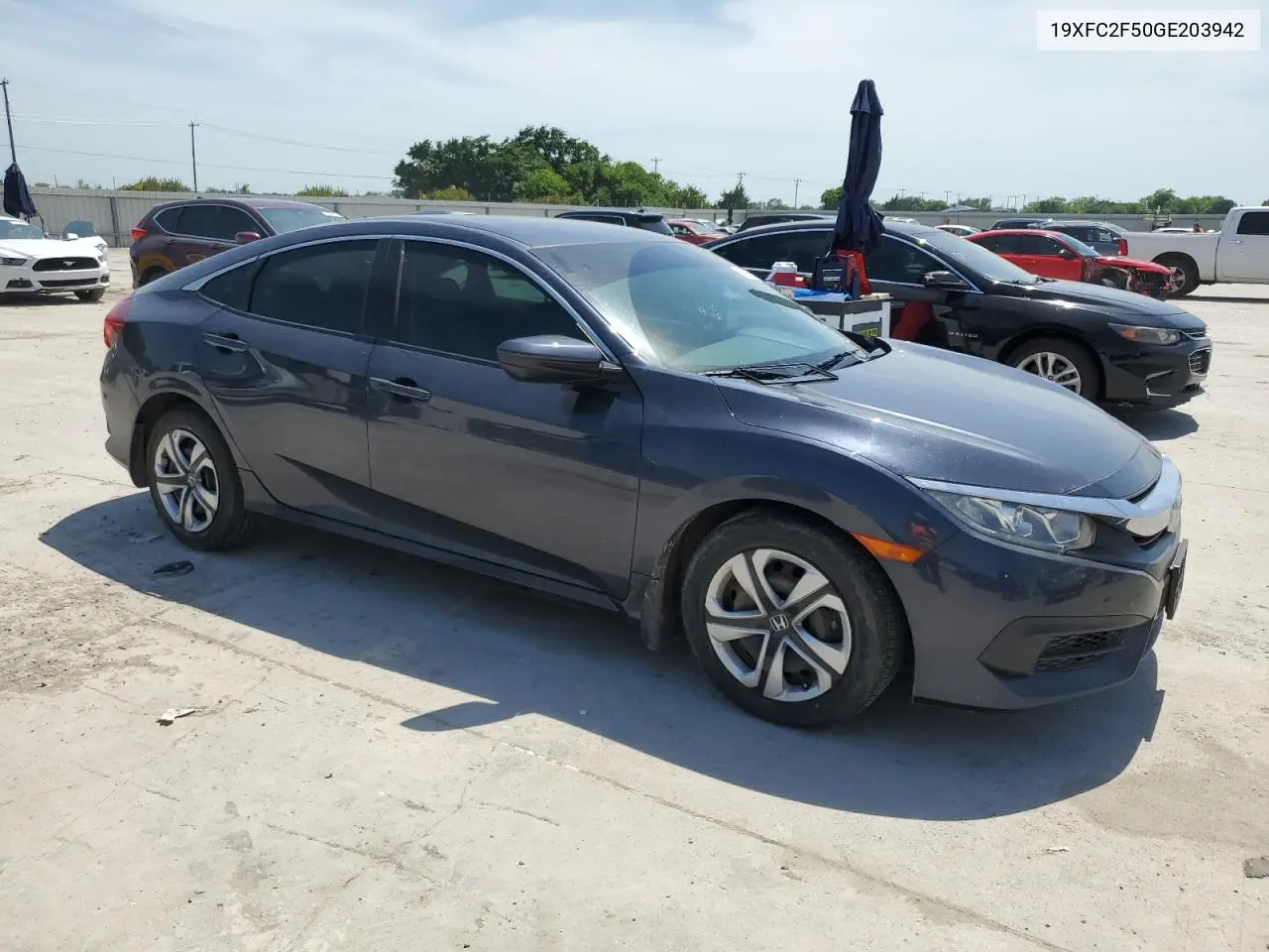 2016 Honda Civic Lx VIN: 19XFC2F50GE203942 Lot: 56956175