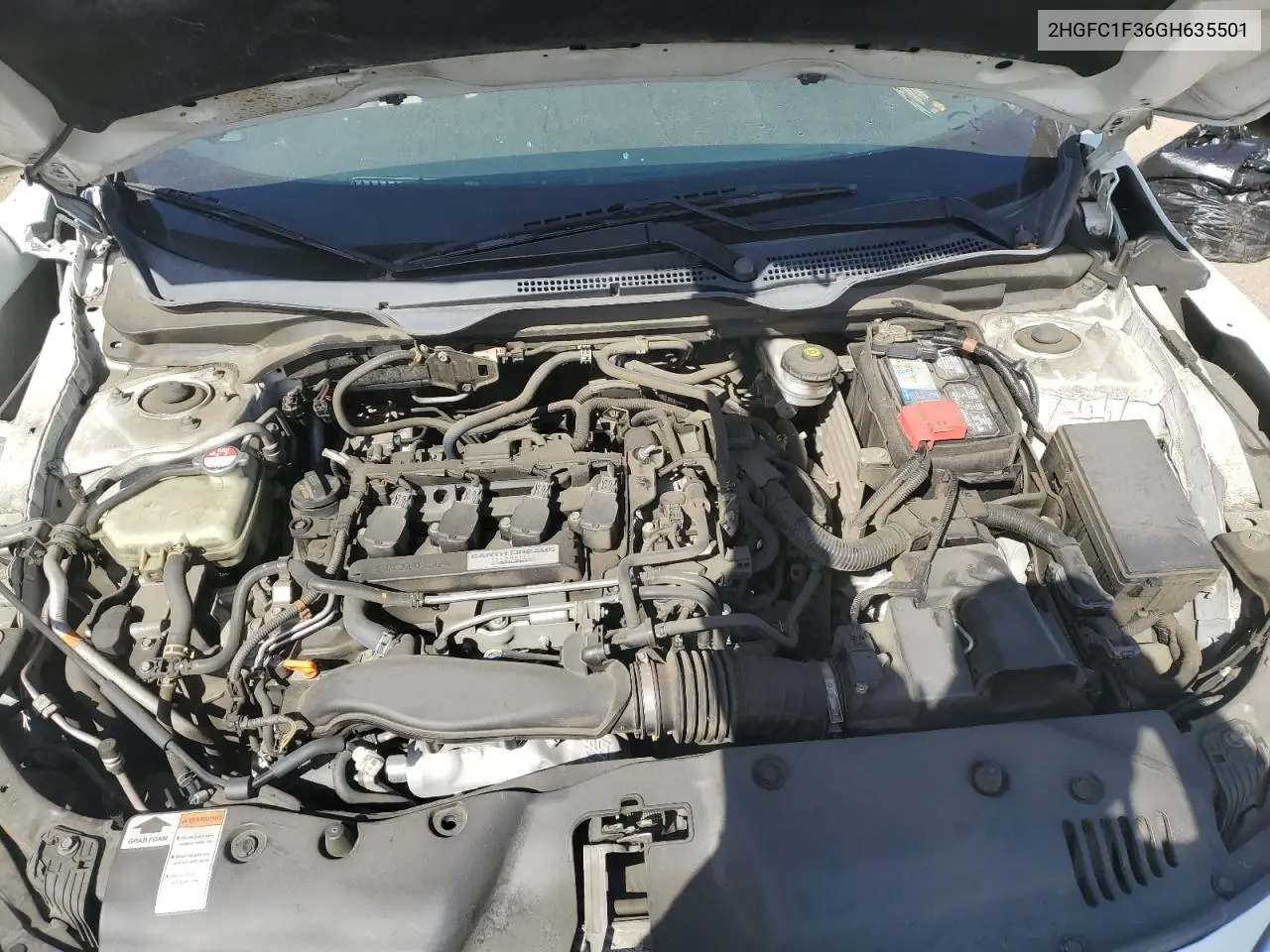 2016 Honda Civic Ex VIN: 2HGFC1F36GH635501 Lot: 57162945