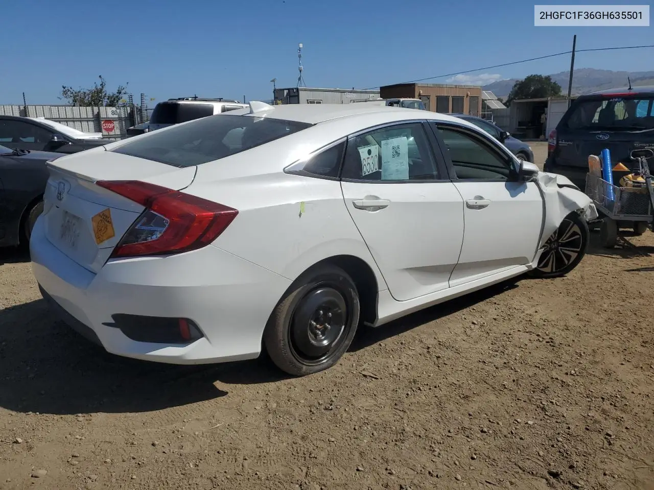 2016 Honda Civic Ex VIN: 2HGFC1F36GH635501 Lot: 57162945