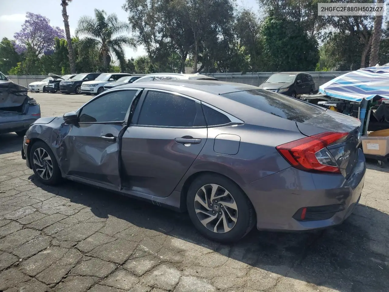 2016 Honda Civic Ex VIN: 2HGFC2F88GH502627 Lot: 58557495