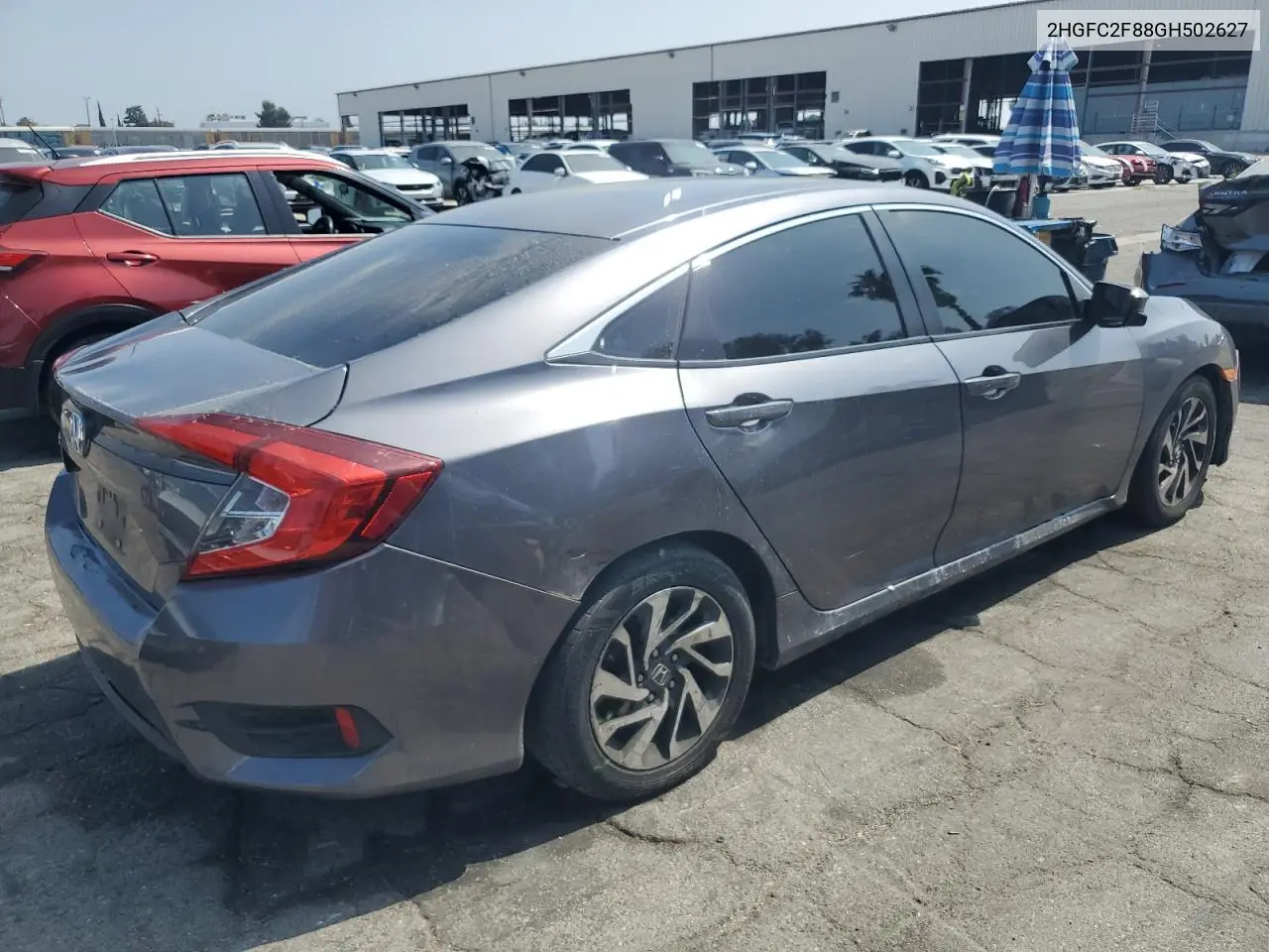 2016 Honda Civic Ex VIN: 2HGFC2F88GH502627 Lot: 58557495