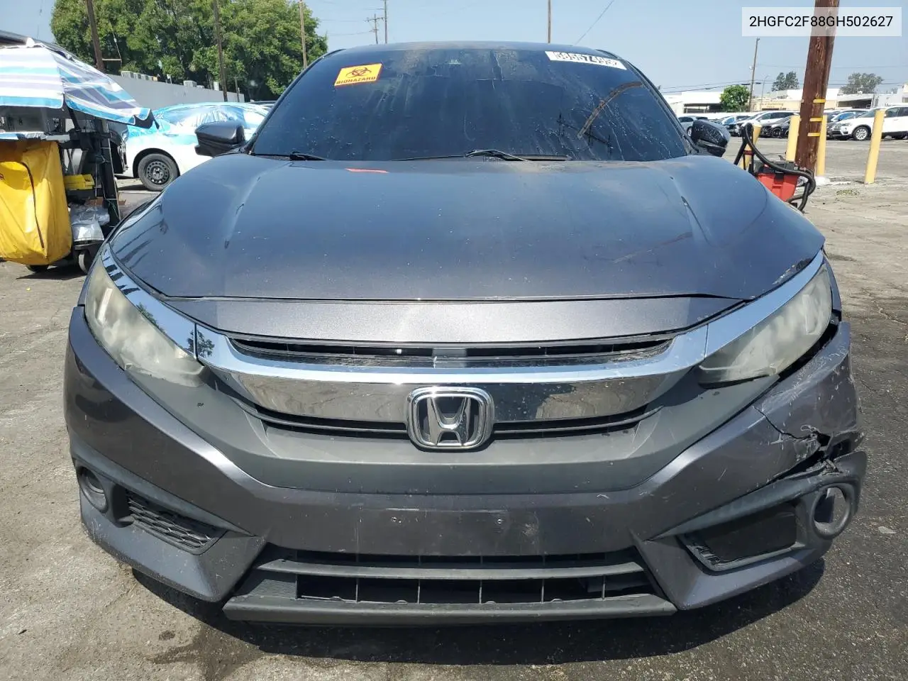 2016 Honda Civic Ex VIN: 2HGFC2F88GH502627 Lot: 58557495