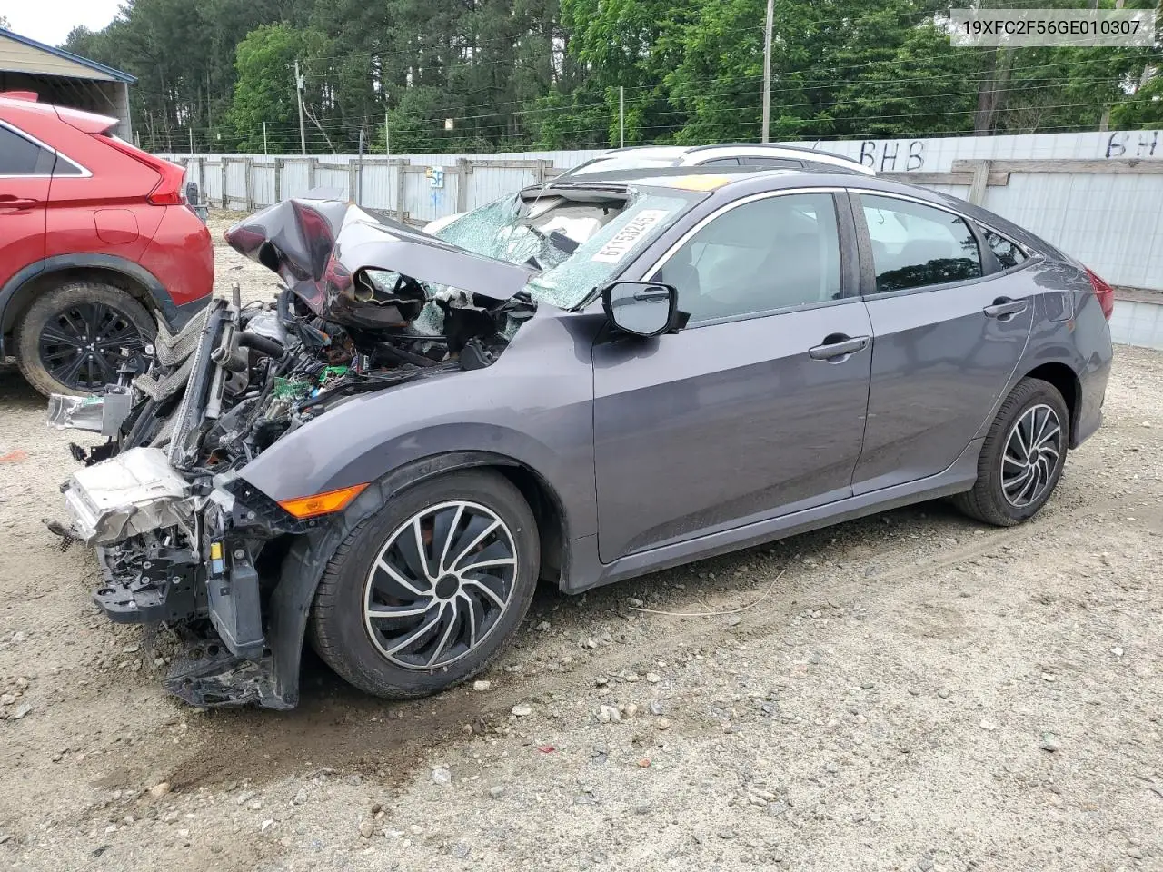 2016 Honda Civic Lx VIN: 19XFC2F56GE010307 Lot: 61153245