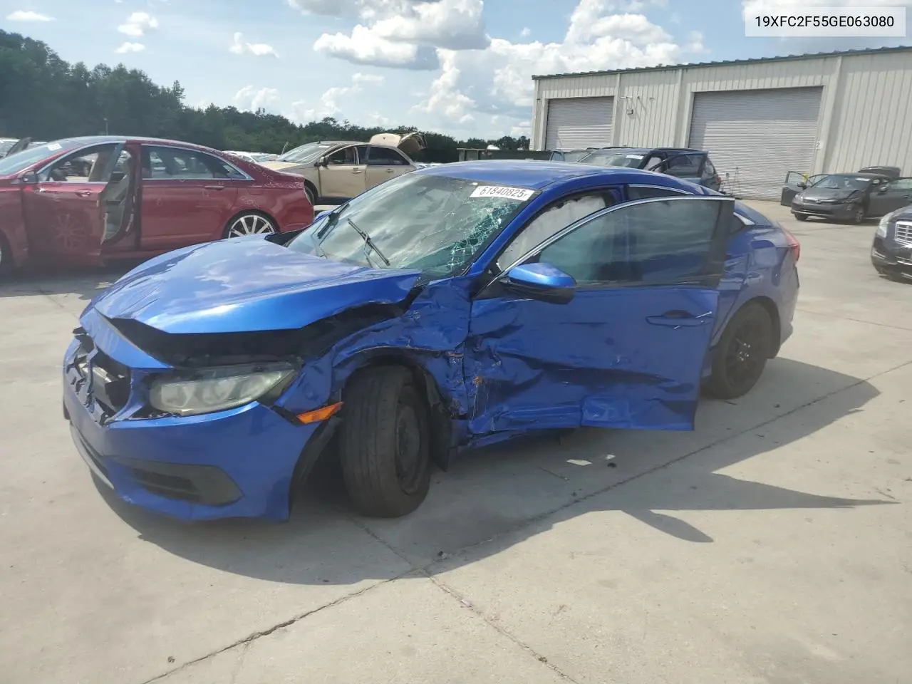 2016 Honda Civic Lx VIN: 19XFC2F55GE063080 Lot: 61840825