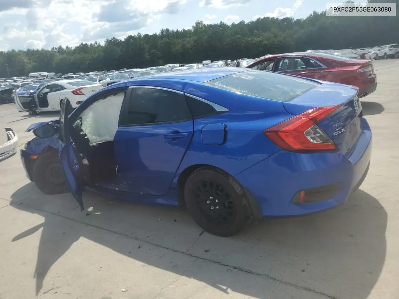 2016 Honda Civic Lx VIN: 19XFC2F55GE063080 Lot: 61840825