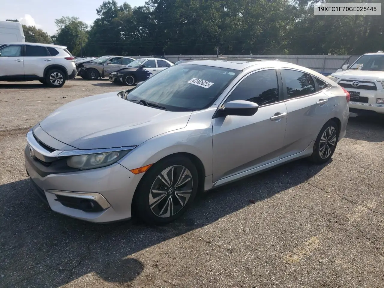 2016 Honda Civic Exl VIN: 19XFC1F70GE025445 Lot: 62465825
