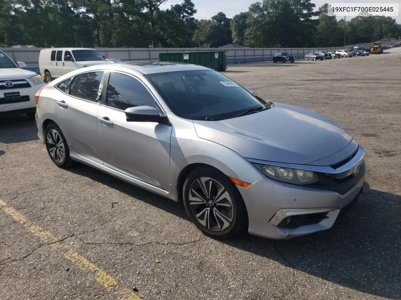 2016 Honda Civic Exl VIN: 19XFC1F70GE025445 Lot: 62465825