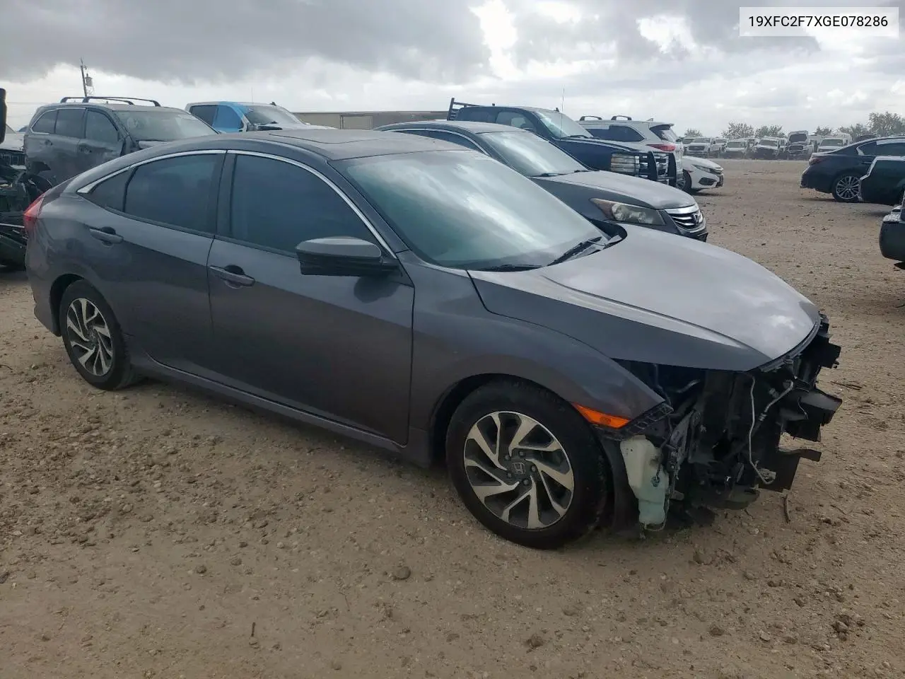 2016 Honda Civic Ex VIN: 19XFC2F7XGE078286 Lot: 62768325