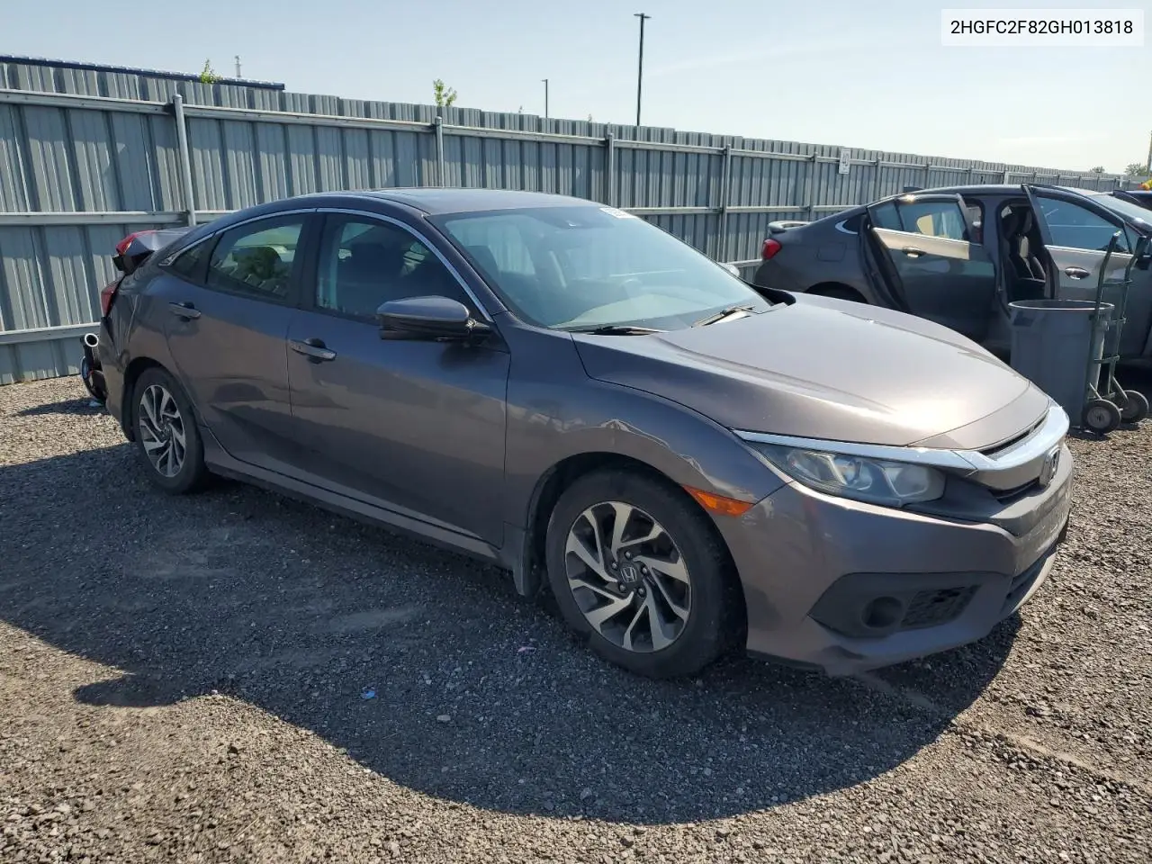 2016 Honda Civic Ex VIN: 2HGFC2F82GH013818 Lot: 62926145
