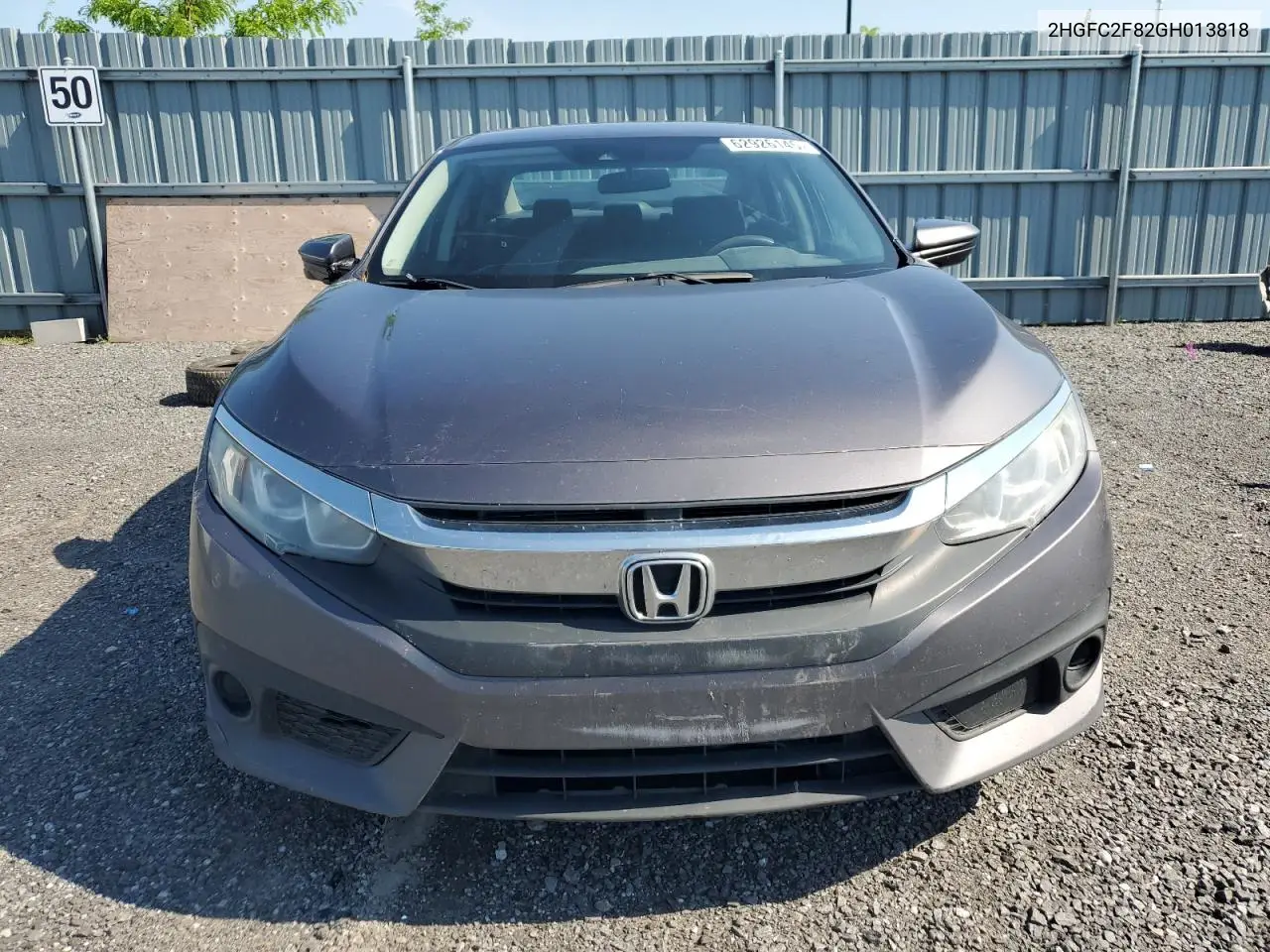 2016 Honda Civic Ex VIN: 2HGFC2F82GH013818 Lot: 62926145