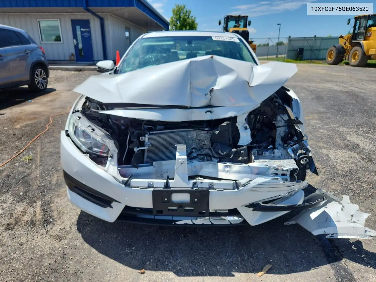 2016 Honda Civic Ex VIN: 19XFC2F75GE063520 Lot: 63121345