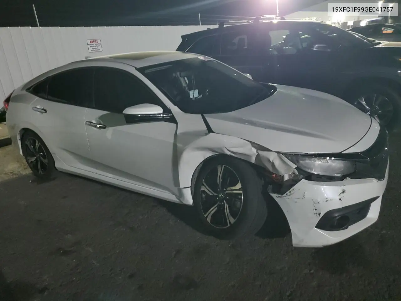 2016 Honda Civic Touring VIN: 19XFC1F99GE041757 Lot: 63151045