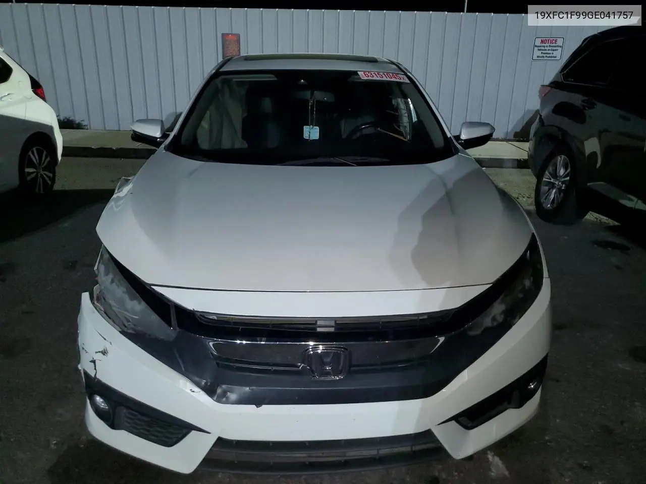 2016 Honda Civic Touring VIN: 19XFC1F99GE041757 Lot: 63151045