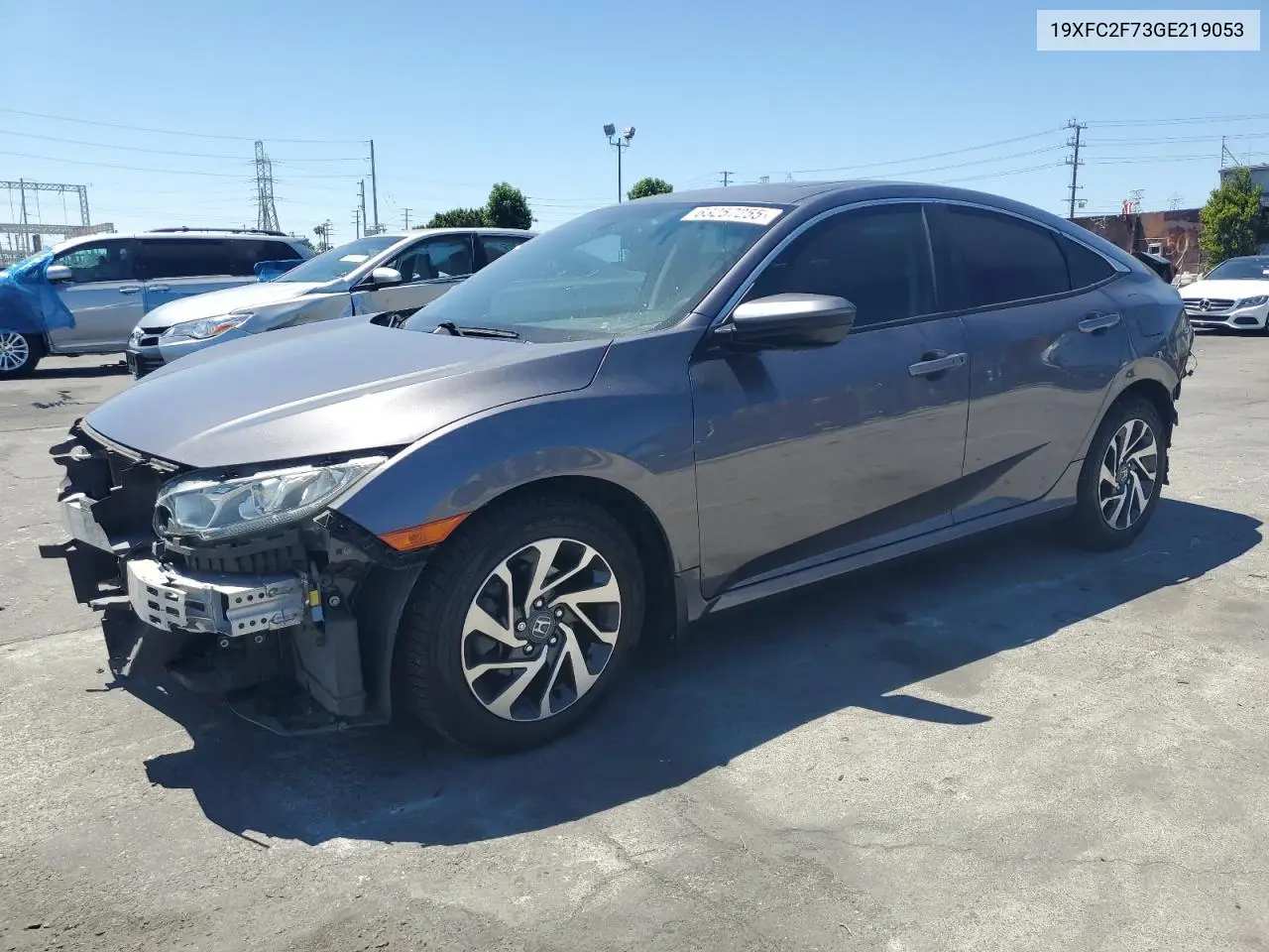2016 Honda Civic Ex VIN: 19XFC2F73GE219053 Lot: 63257255
