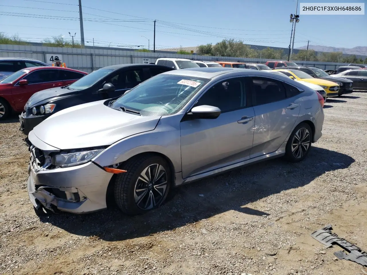 2016 Honda Civic Ex VIN: 2HGFC1F3XGH648686 Lot: 63312785