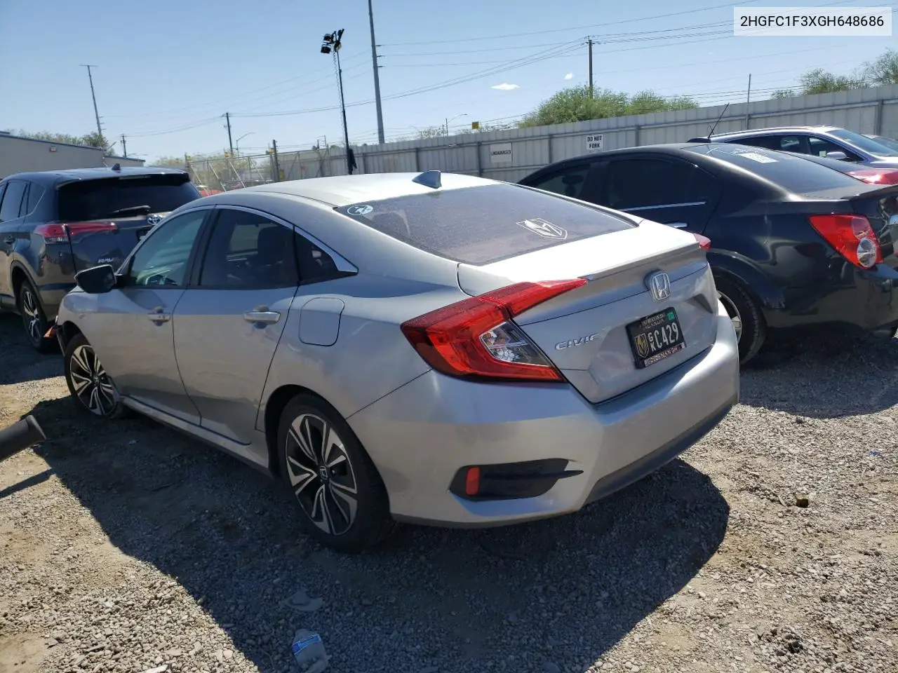 2016 Honda Civic Ex VIN: 2HGFC1F3XGH648686 Lot: 63312785