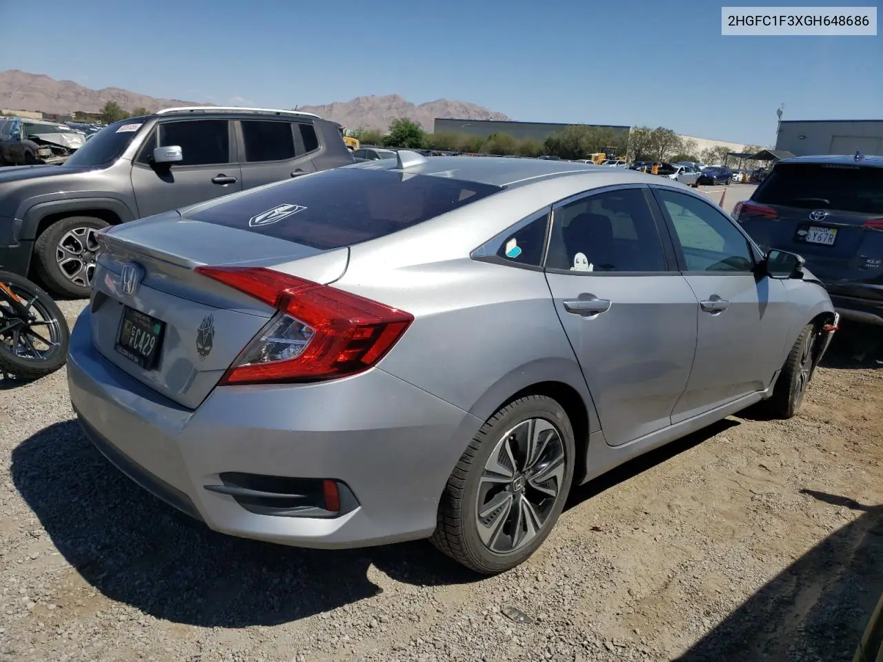 2016 Honda Civic Ex VIN: 2HGFC1F3XGH648686 Lot: 63312785