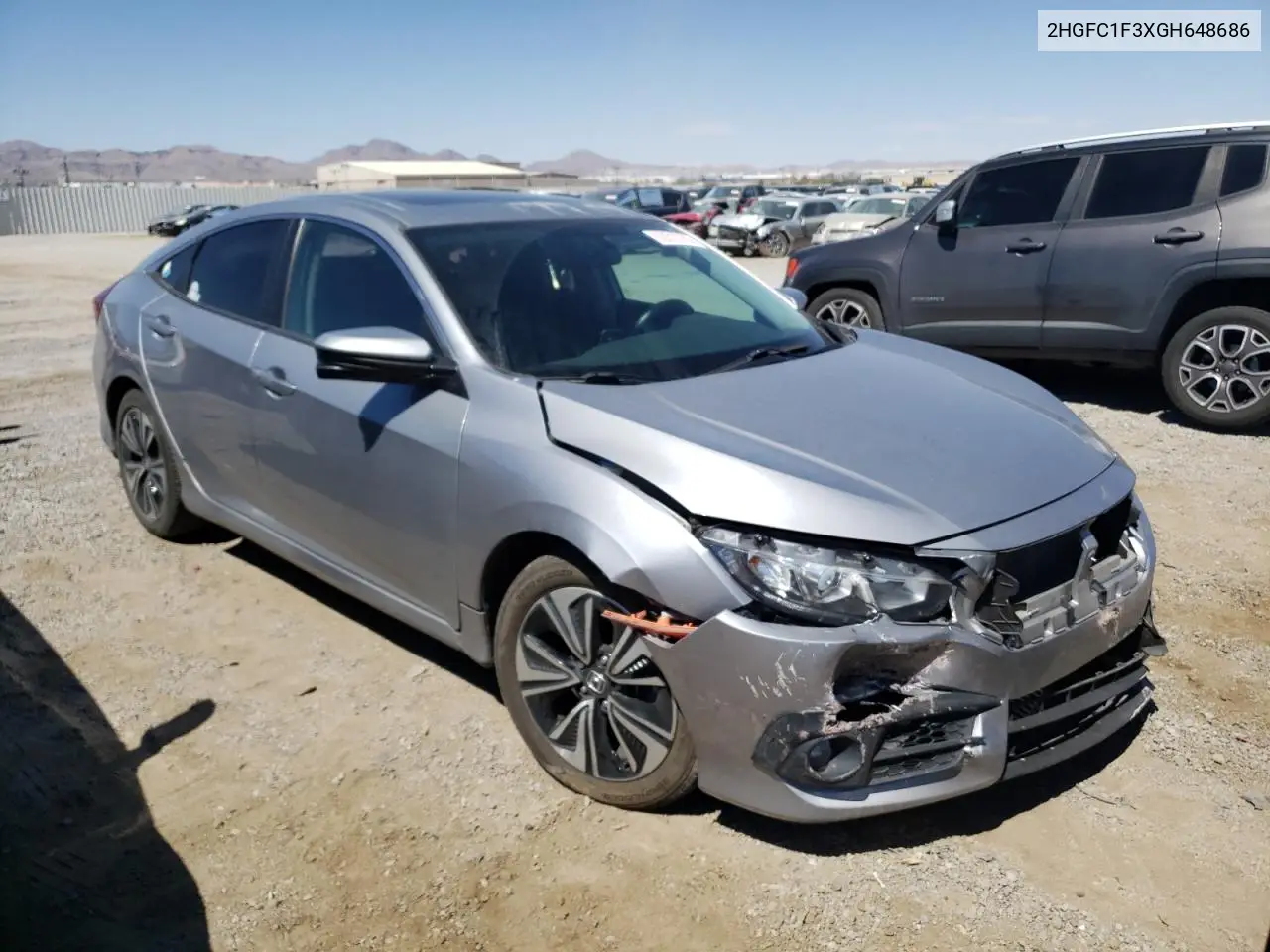 2016 Honda Civic Ex VIN: 2HGFC1F3XGH648686 Lot: 63312785