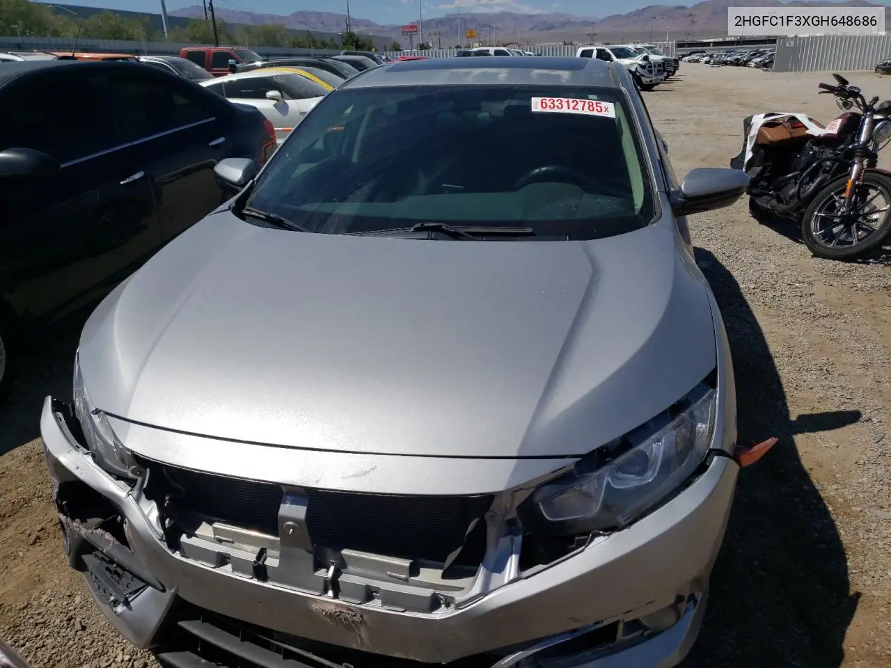 2016 Honda Civic Ex VIN: 2HGFC1F3XGH648686 Lot: 63312785