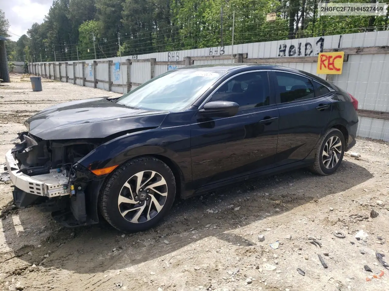 2017 Honda Civic Ex VIN: 2HGFC2F78HH527469 Lot: 56648625