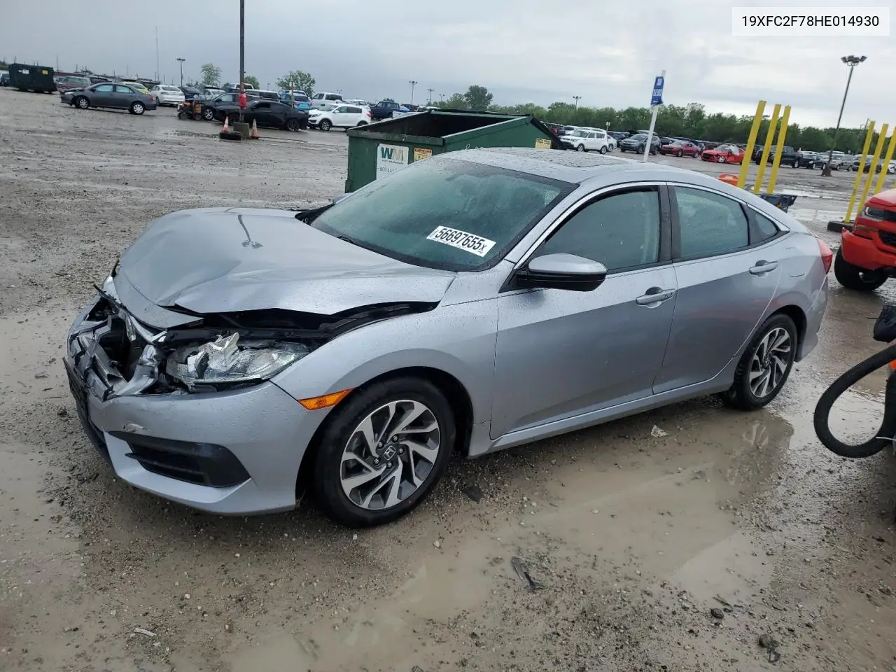 2017 Honda Civic Ex VIN: 19XFC2F78HE014930 Lot: 56697655