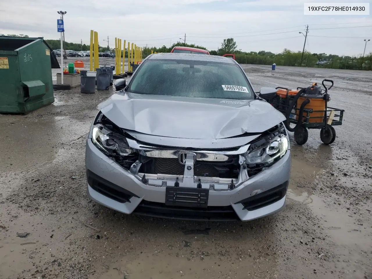 2017 Honda Civic Ex VIN: 19XFC2F78HE014930 Lot: 56697655