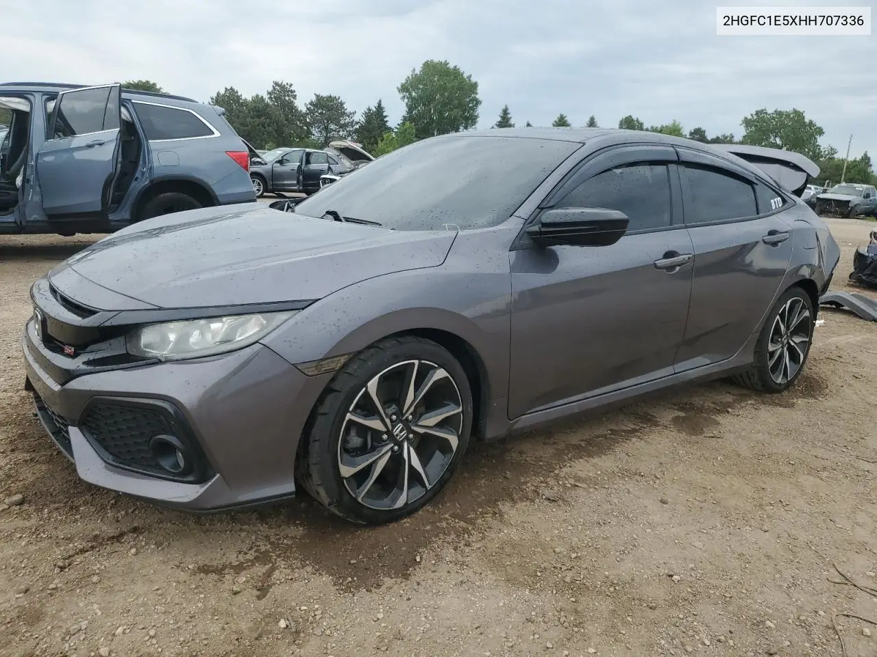 2017 Honda Civic Si VIN: 2HGFC1E5XHH707336 Lot: 58623415