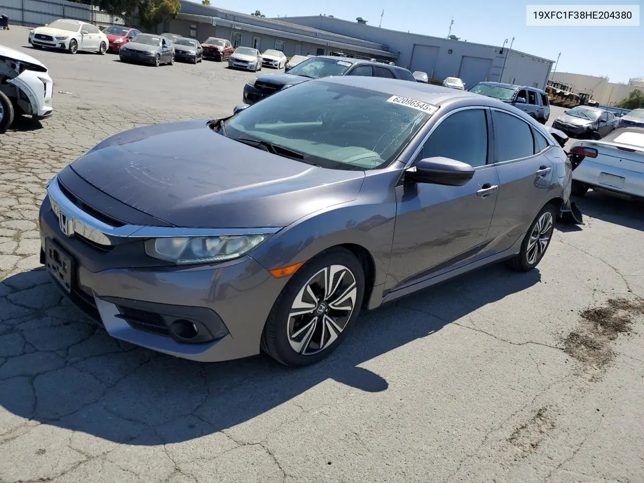 2017 Honda Civic Ex VIN: 19XFC1F38HE204380 Lot: 62096545