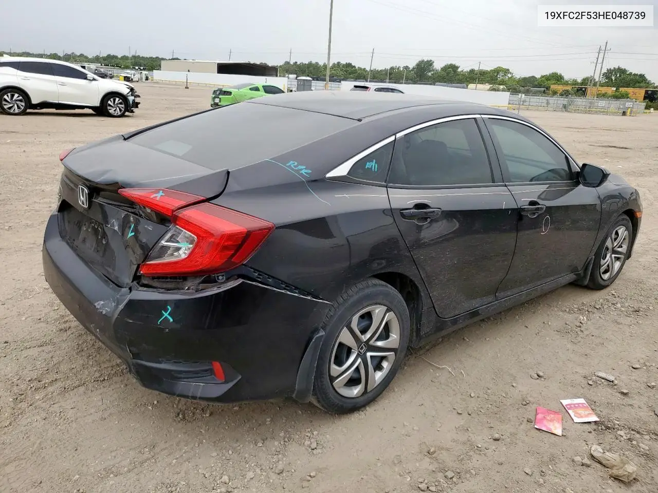 2017 Honda Civic Lx VIN: 19XFC2F53HE048739 Lot: 62396235
