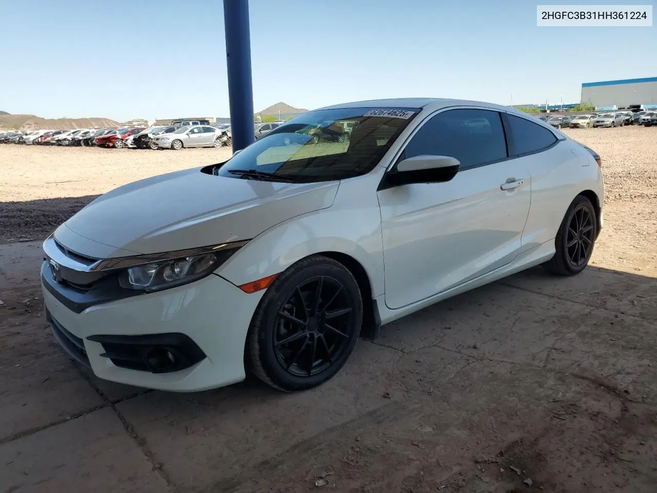 2017 Honda Civic Ex VIN: 2HGFC3B31HH361224 Lot: 62674625