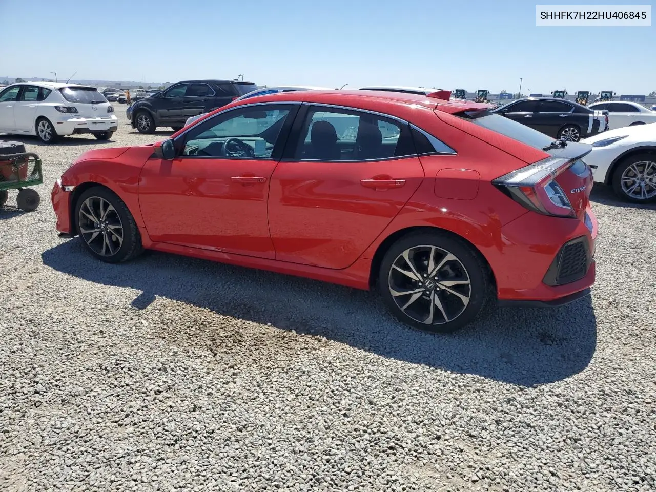 2017 Honda Civic Lx VIN: SHHFK7H22HU406845 Lot: 62942375