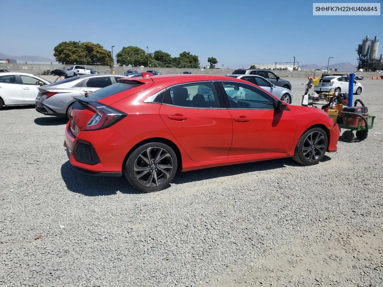 2017 Honda Civic Lx VIN: SHHFK7H22HU406845 Lot: 62942375