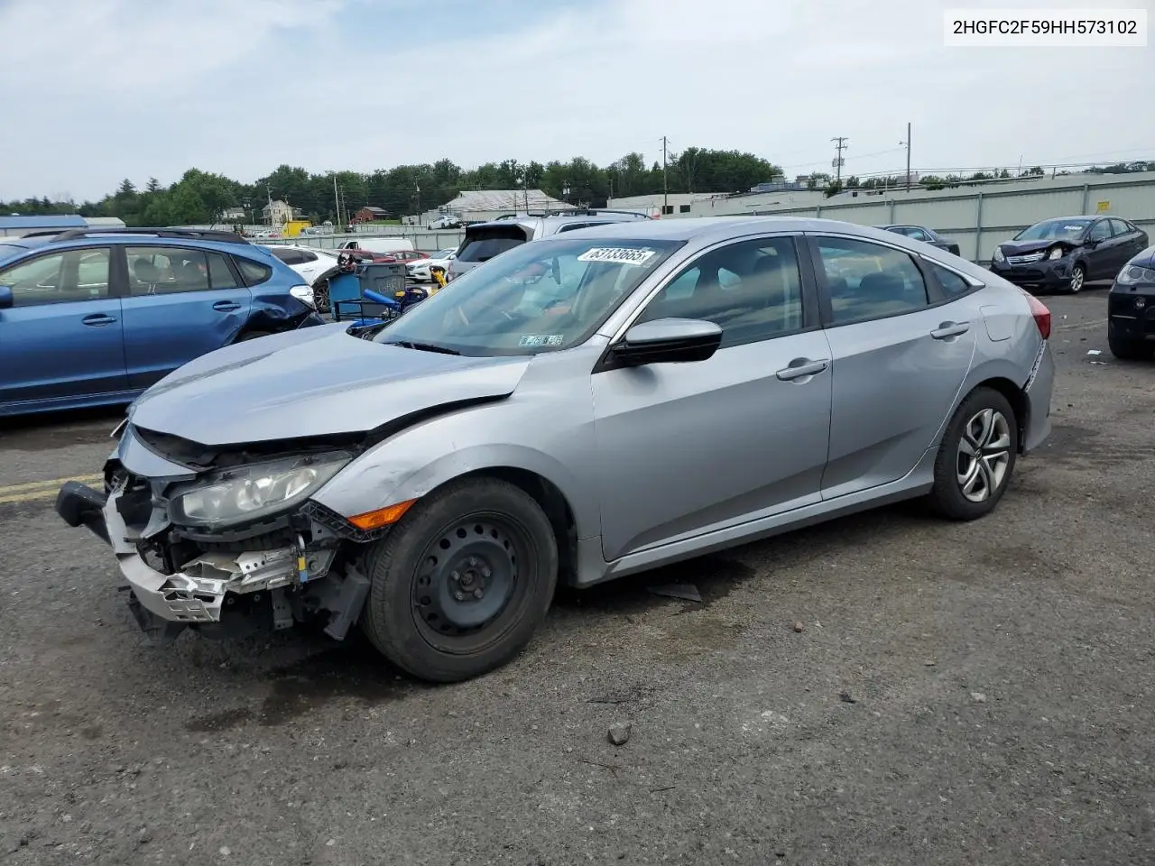 2hgfc2f59hh573102 2HGFC2F59HH573102 2017 Honda Civic Lx