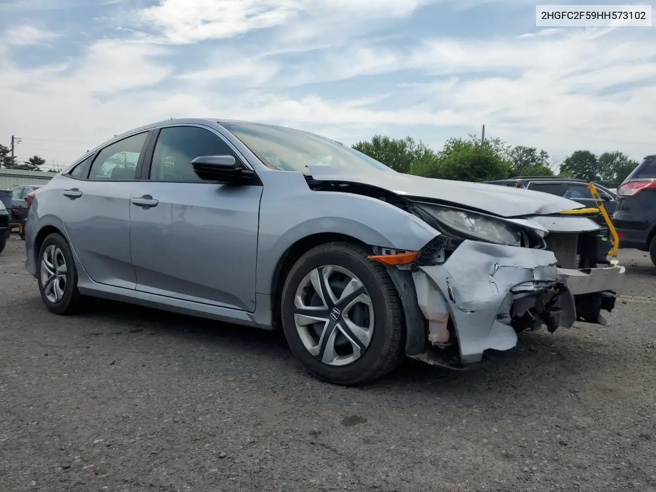 2hgfc2f59hh573102 2HGFC2F59HH573102 2017 Honda Civic Lx