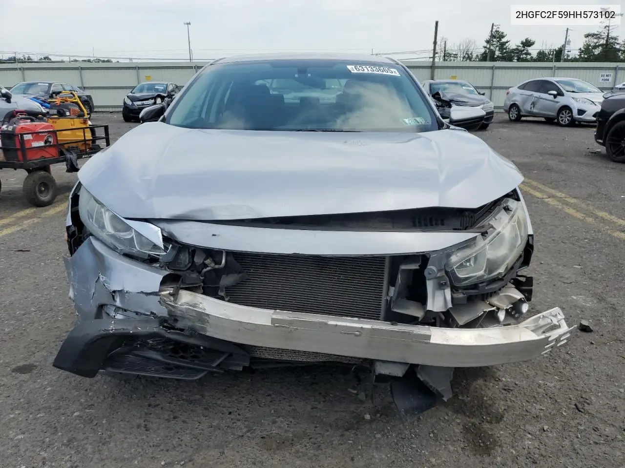 2hgfc2f59hh573102 2HGFC2F59HH573102 2017 Honda Civic Lx