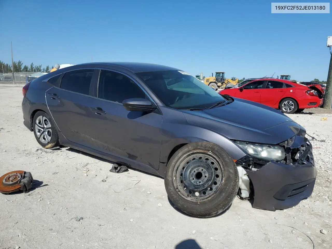 2018 Honda Civic Lx VIN: 19XFC2F52JE013180 Lot: 48881235