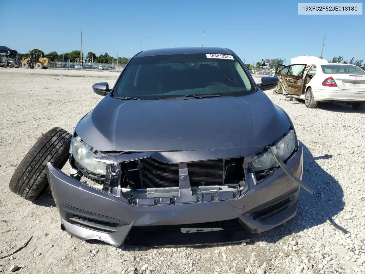 2018 Honda Civic Lx VIN: 19XFC2F52JE013180 Lot: 48881235