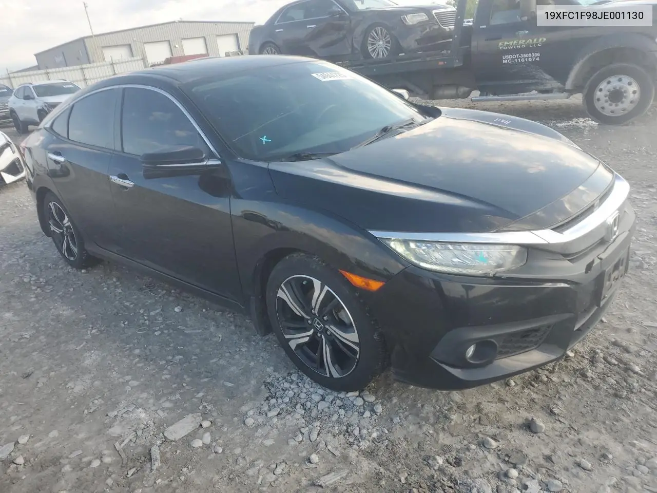 2018 Honda Civic Touring VIN: 19XFC1F98JE001130 Lot: 54944725