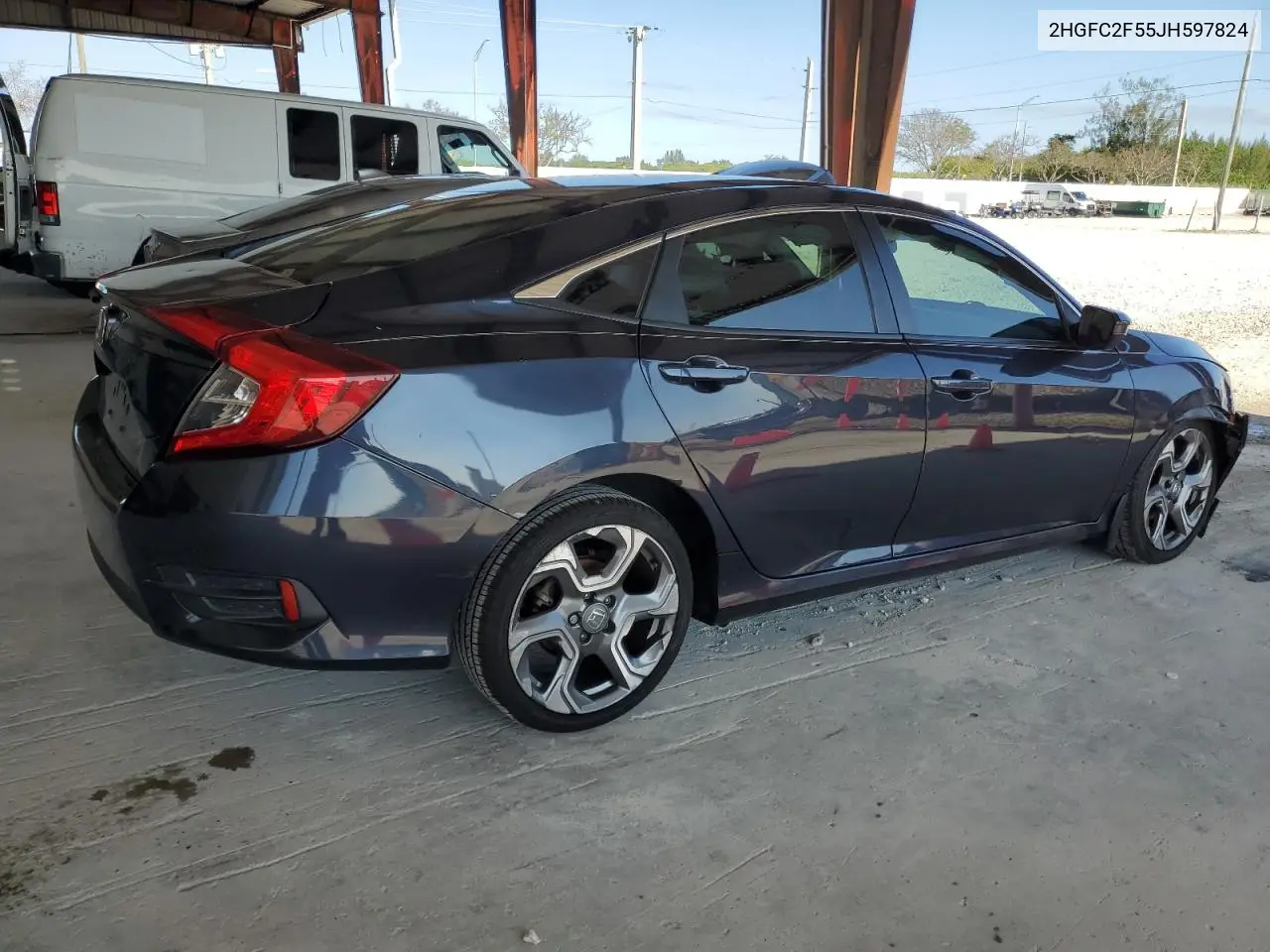 2018 Honda Civic Lx VIN: 2HGFC2F55JH597824 Lot: 56135595