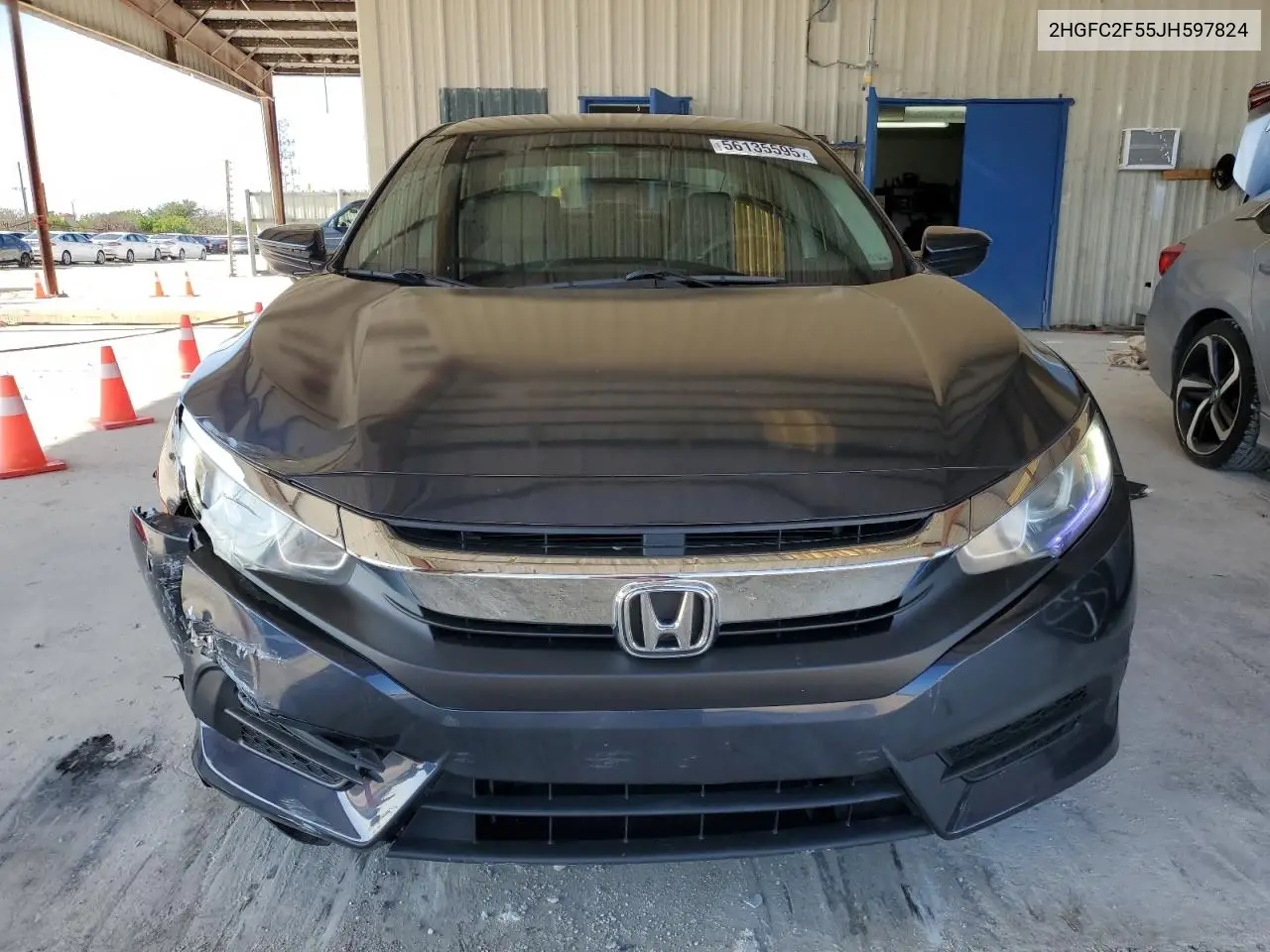 2018 Honda Civic Lx VIN: 2HGFC2F55JH597824 Lot: 56135595