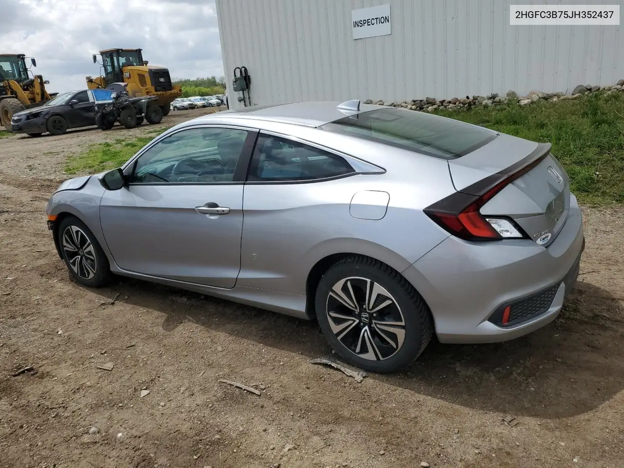 2018 Honda Civic Exl VIN: 2HGFC3B75JH352437 Lot: 56481415