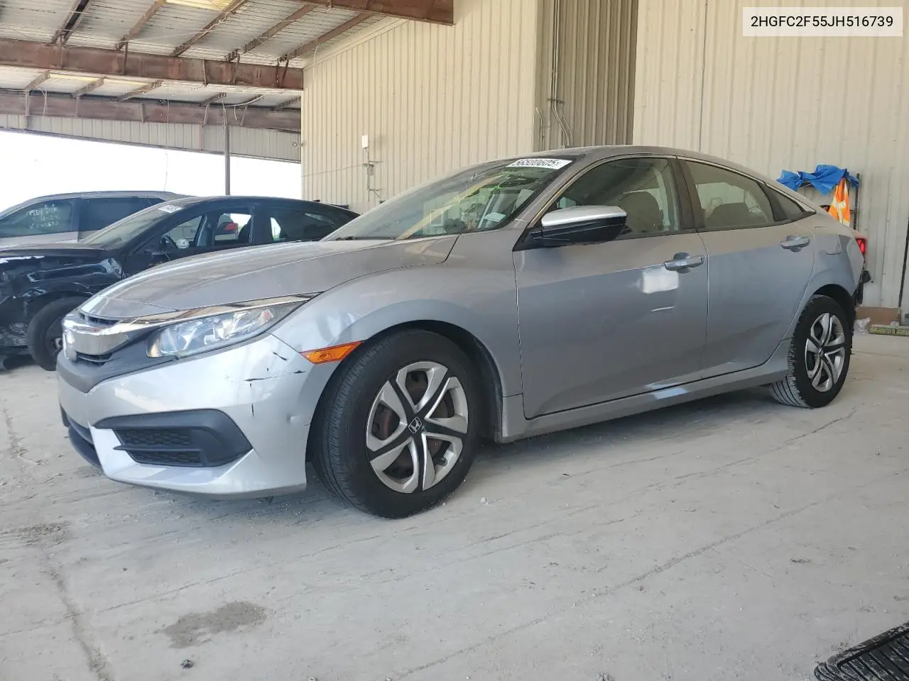 2018 Honda Civic Lx VIN: 2HGFC2F55JH516739 Lot: 56500605