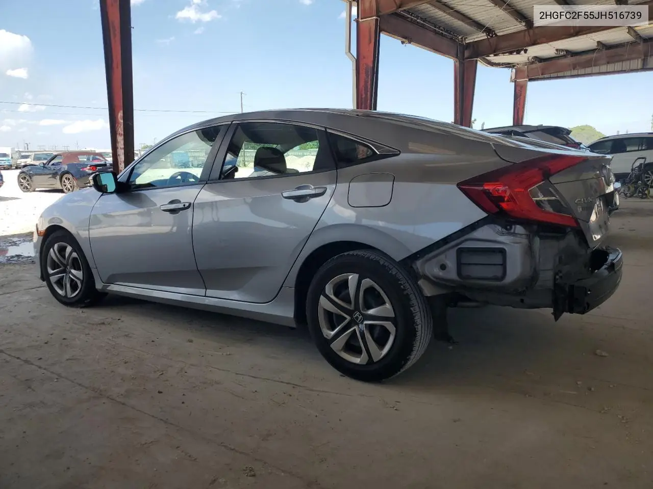2018 Honda Civic Lx VIN: 2HGFC2F55JH516739 Lot: 56500605