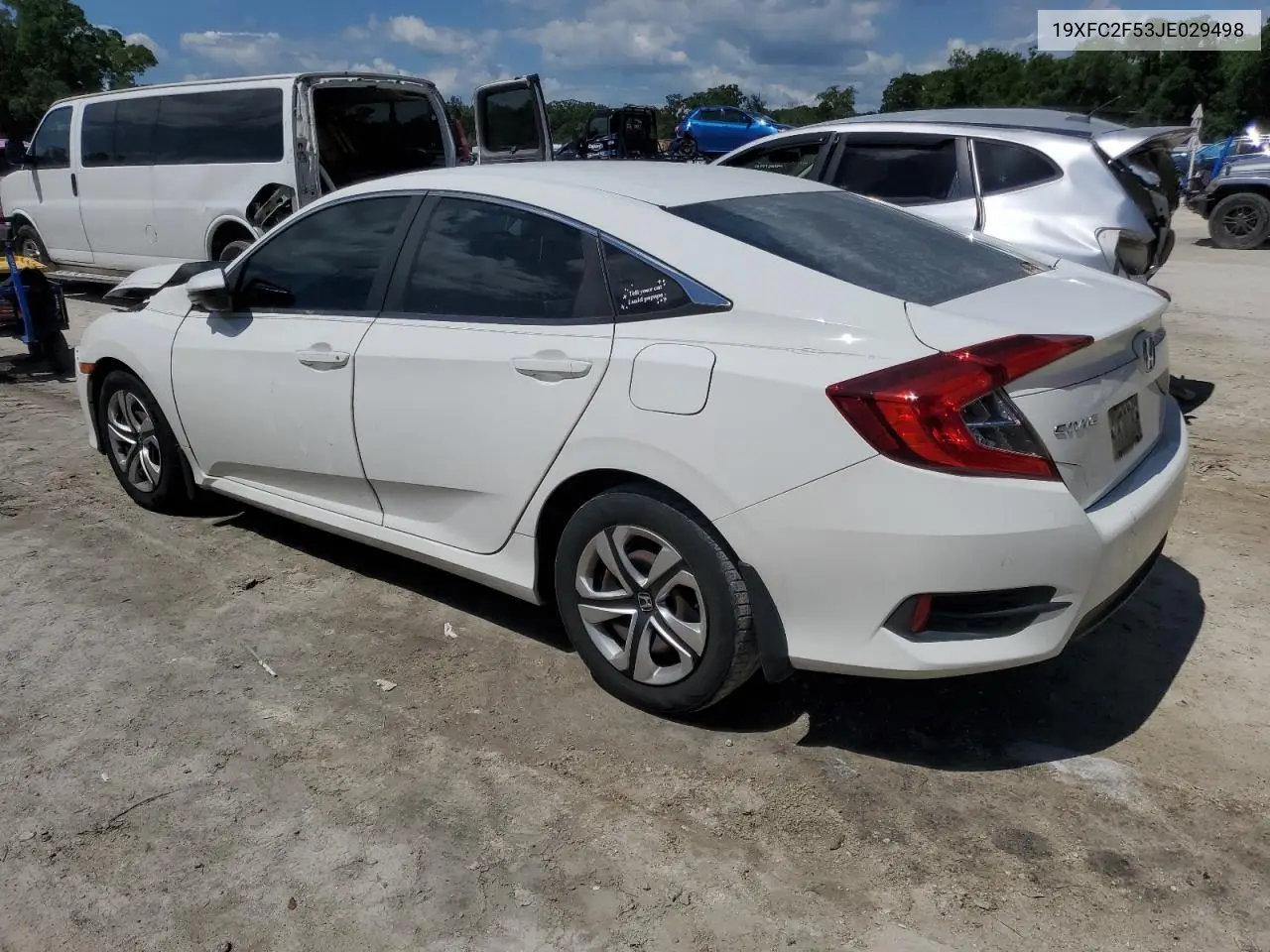 2018 Honda Civic Lx VIN: 19XFC2F53JE029498 Lot: 56931355