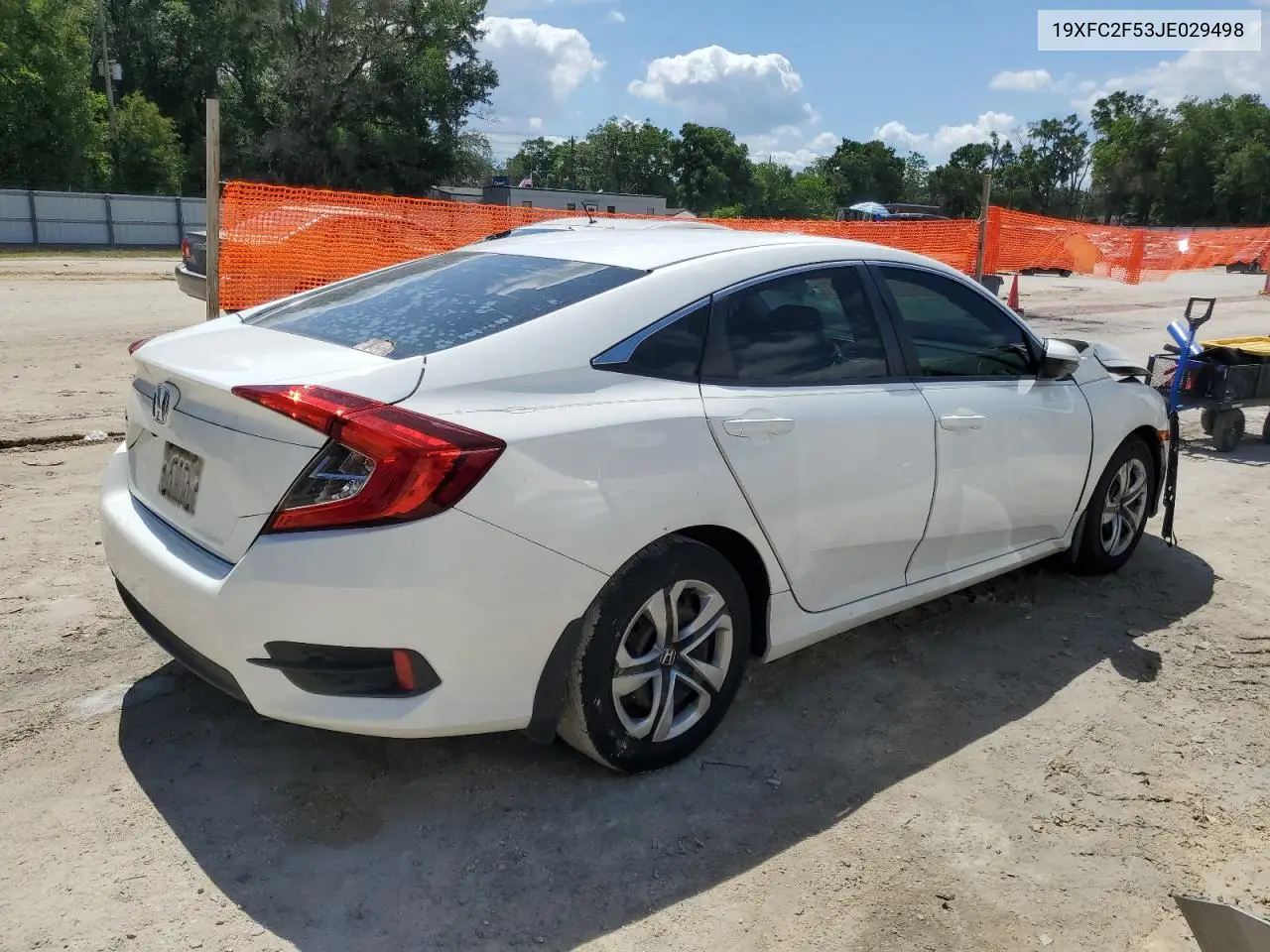 2018 Honda Civic Lx VIN: 19XFC2F53JE029498 Lot: 56931355