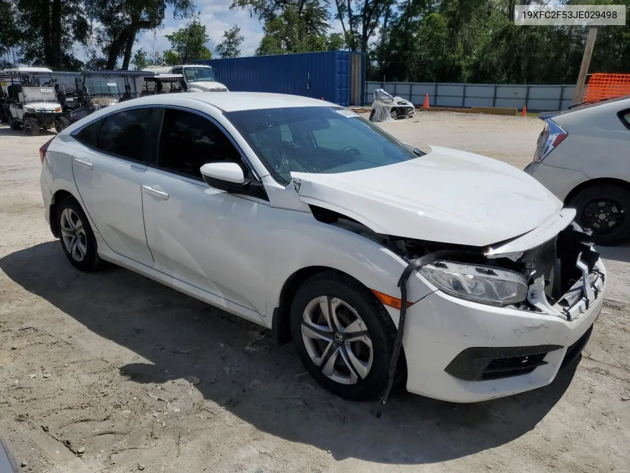2018 Honda Civic Lx VIN: 19XFC2F53JE029498 Lot: 56931355